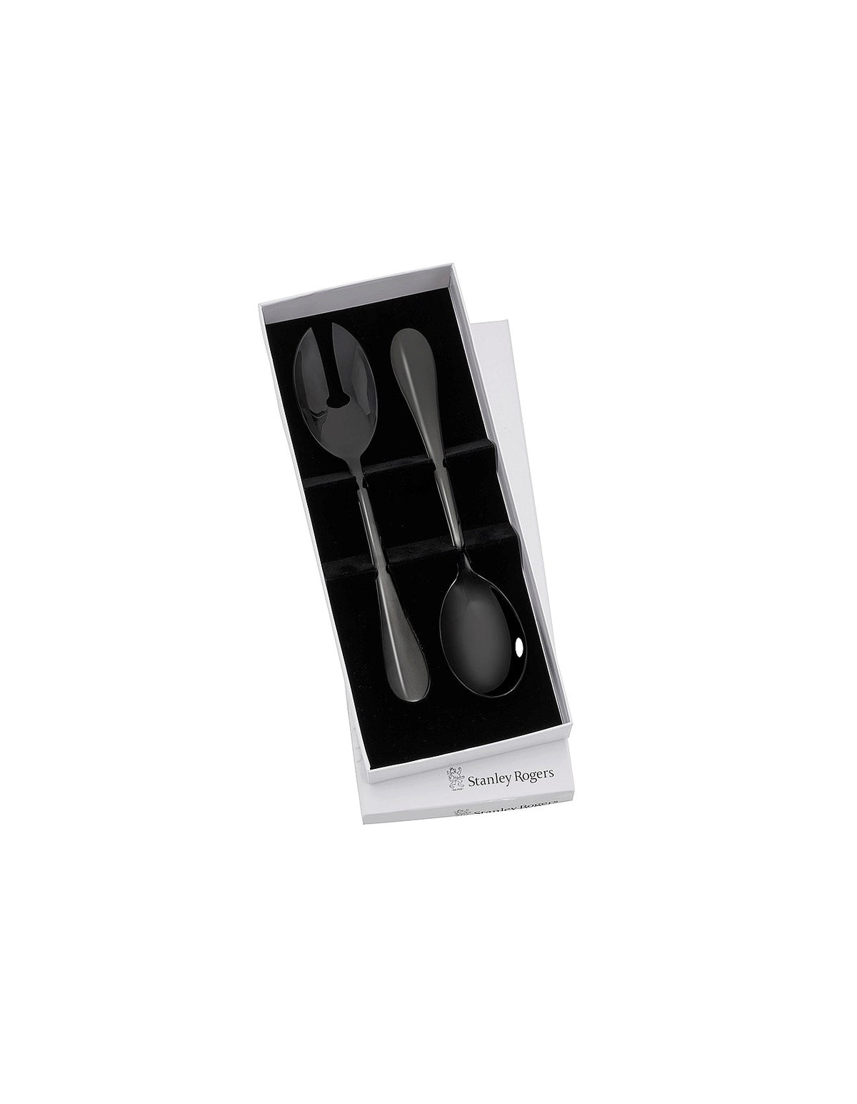 ALBANY ONYX SALAD SERVERS 2PC