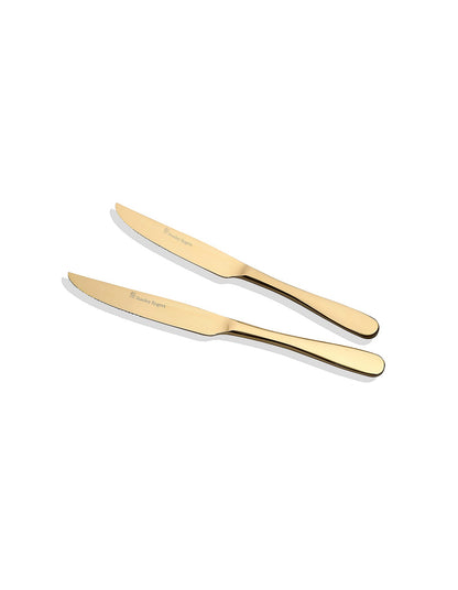 ALBANY GOLD STEAK KNIVES 6PC