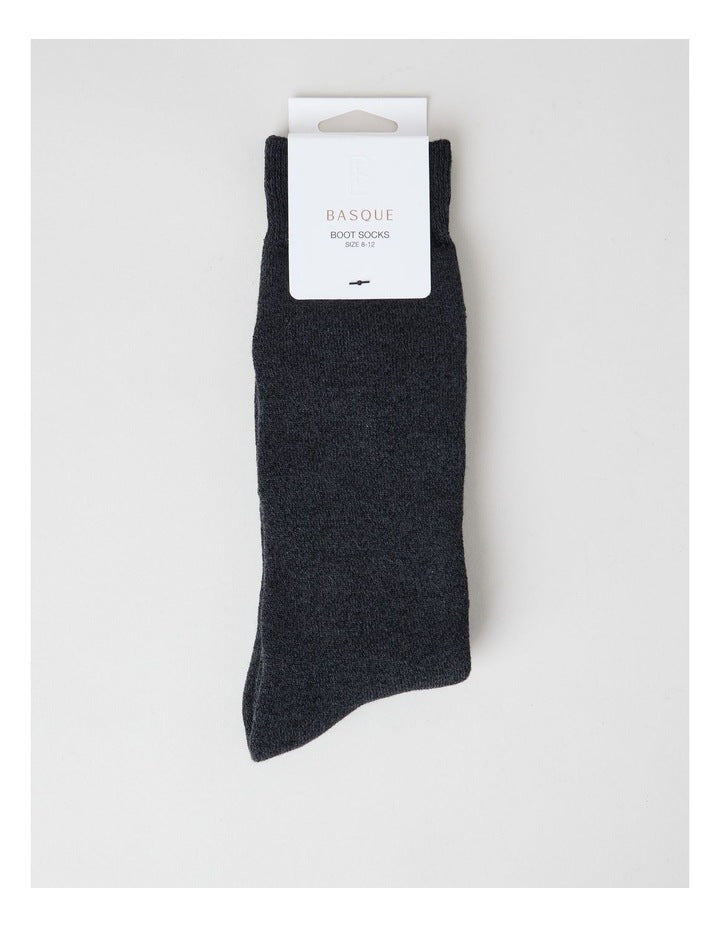 Full Terry Bamboo Boot Socks in Nine Iron