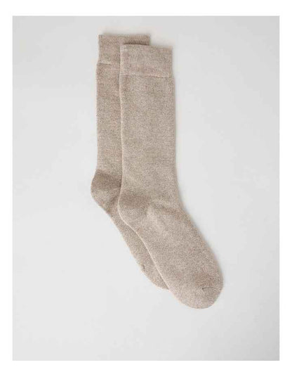 Full Terry Bamboo Boot Socks in Oatmeal