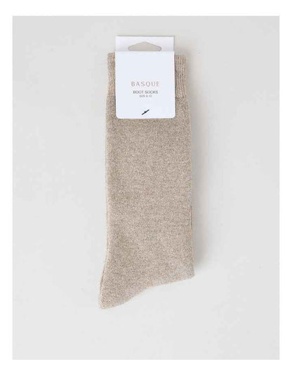 Full Terry Bamboo Boot Socks in Oatmeal