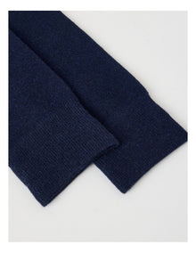 Merino Wool Blend Socks in Navy