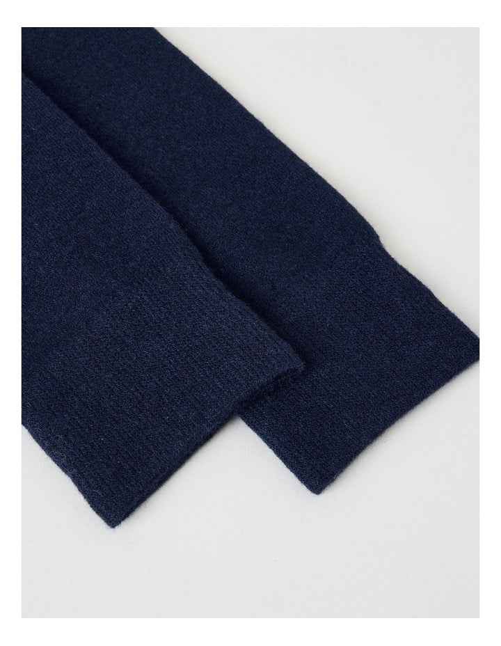 Merino Wool Blend Socks in Navy