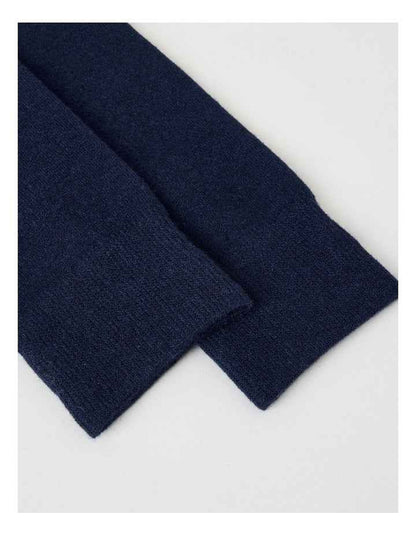 Merino Wool Blend Socks in Navy