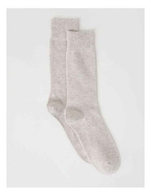 Merino Wool Blend Socks in Oat