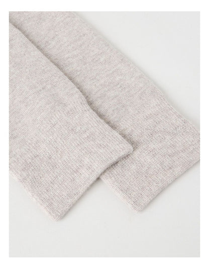 Merino Wool Blend Socks in Oat