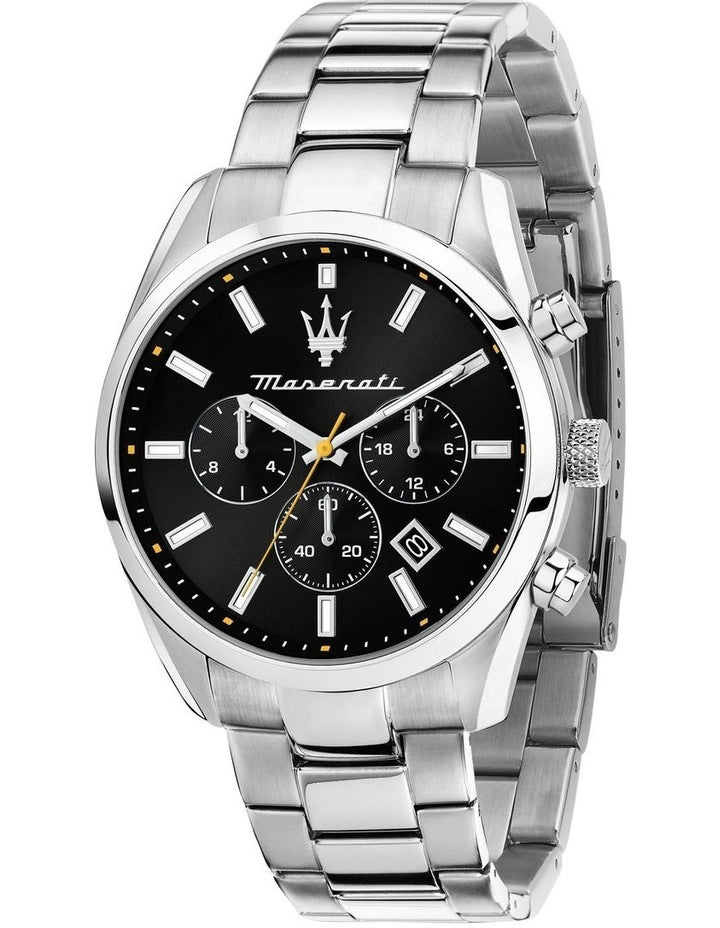 Attrazione 43mm Chronograph Quartz Watch in Black