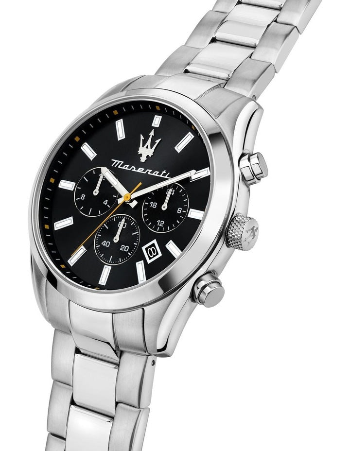 Attrazione 43mm Chronograph Quartz Watch in Black