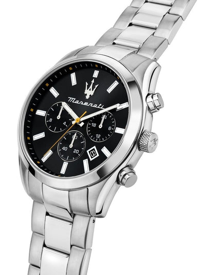 Attrazione 43mm Chronograph Quartz Watch in Black