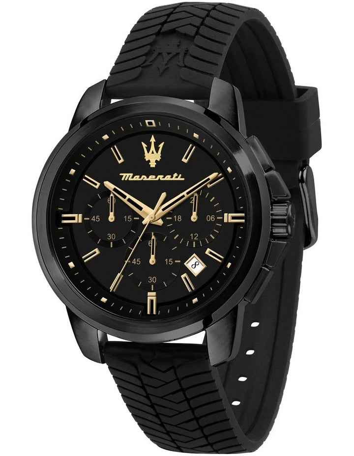 Successo Chronograph Quartz Watch 44mm in Black