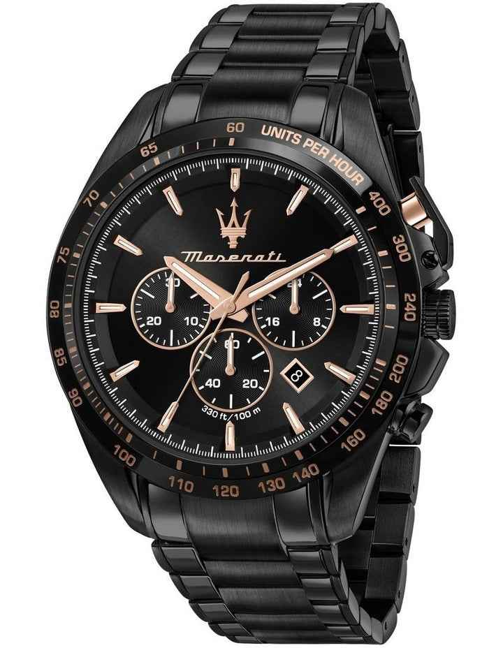 Traguardo Chronograph Quartz Watch 45mm in Black