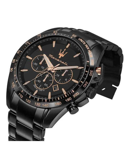 Traguardo Chronograph Quartz Watch 45mm in Black