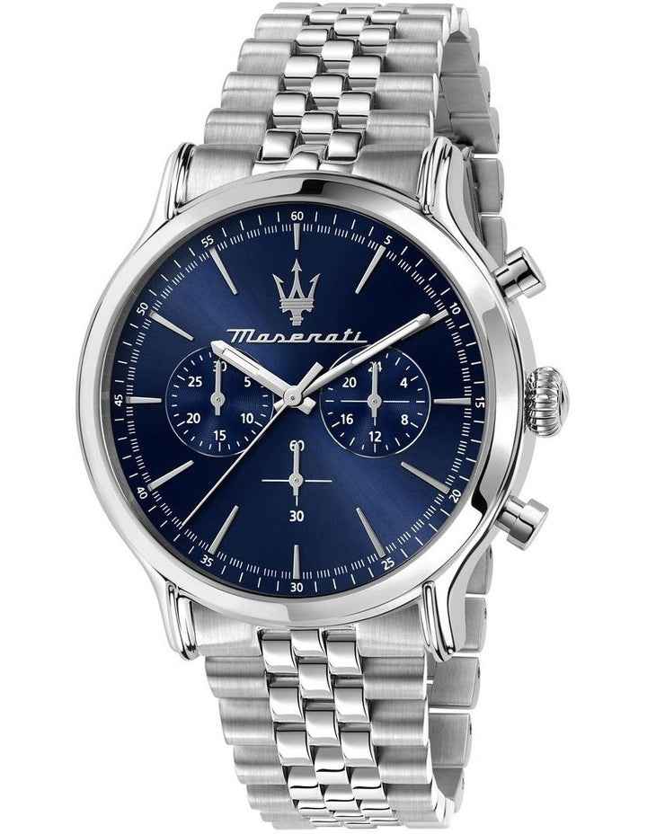 Epoca Chronograph Blue Dial Quartz Watch 42mm in Blue