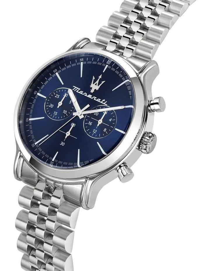Epoca Chronograph Blue Dial Quartz Watch 42mm in Blue