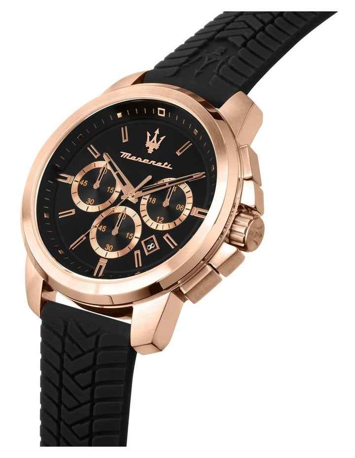 Successo Chronograph Quartz Watch 44mm in Black