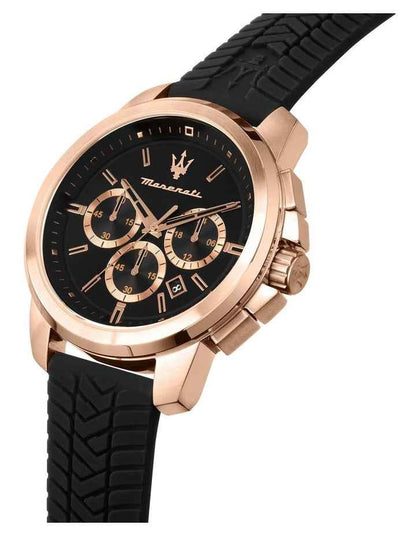 Successo Chronograph Quartz Watch 44mm in Black