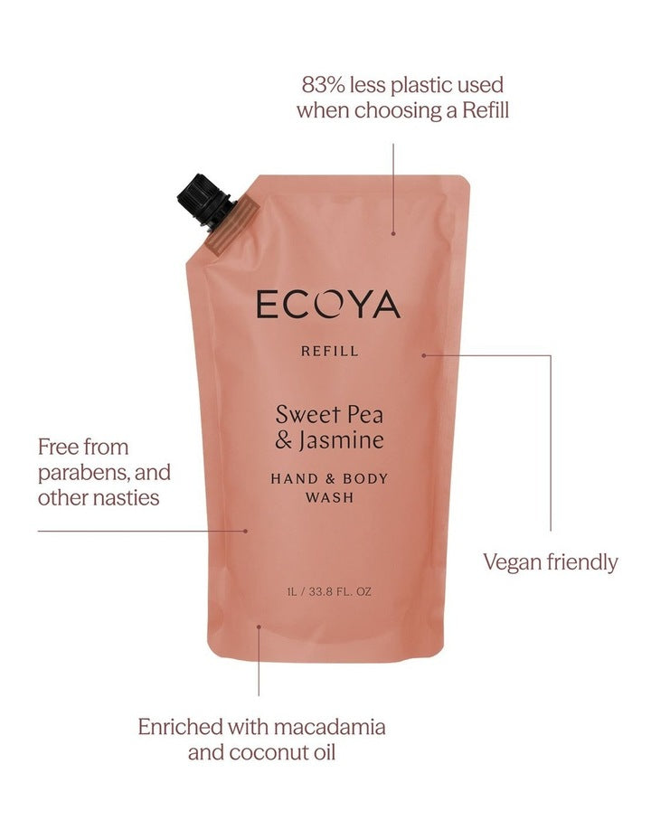 Sweet Pea & Jasmine Hand And Body Wash Refill