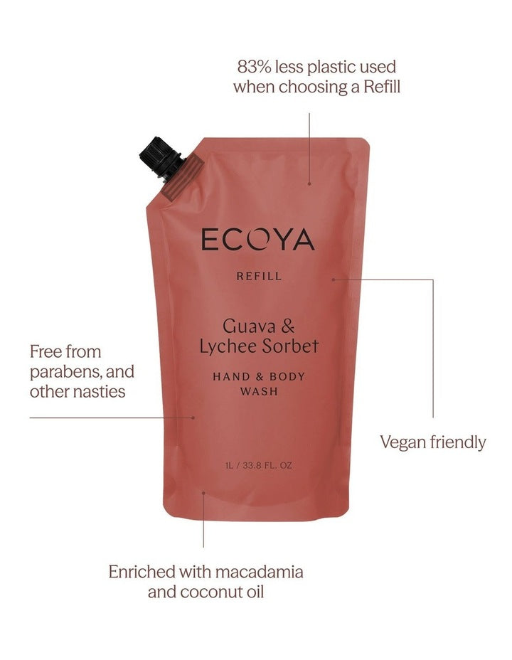Guava Lychee Sorbet Hand And Body Wash Refill