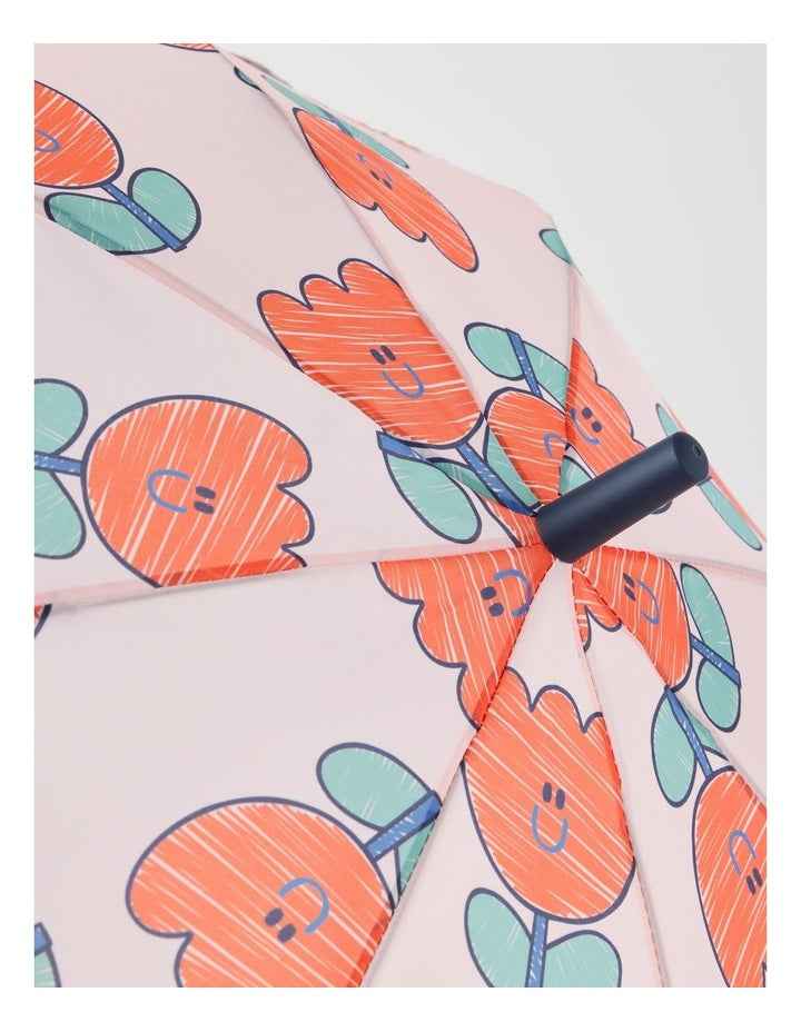 Tulip Printed Umbrella in Pink