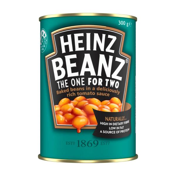HEINZ CANNED BAKED BEANS:TOMATO SAUCE:.:300 GRAM