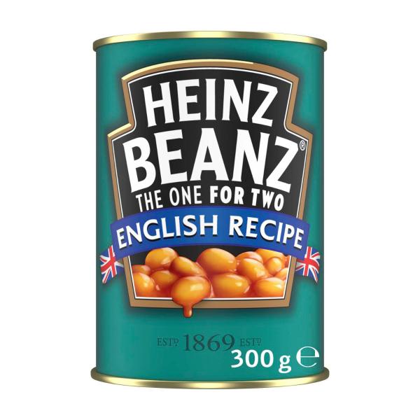 HEINZ CANNED BAKED BEANS ENGLISH RECIPE 300 GRAM