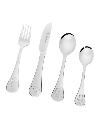Childrens Sea 4 Pieces Set in Silver