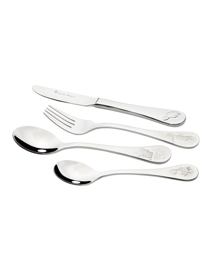 Childrens Sea 4 Pieces Set in Silver