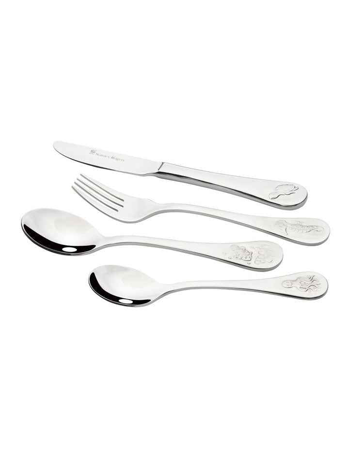 Childrens Sea 4 Pieces Set in Silver