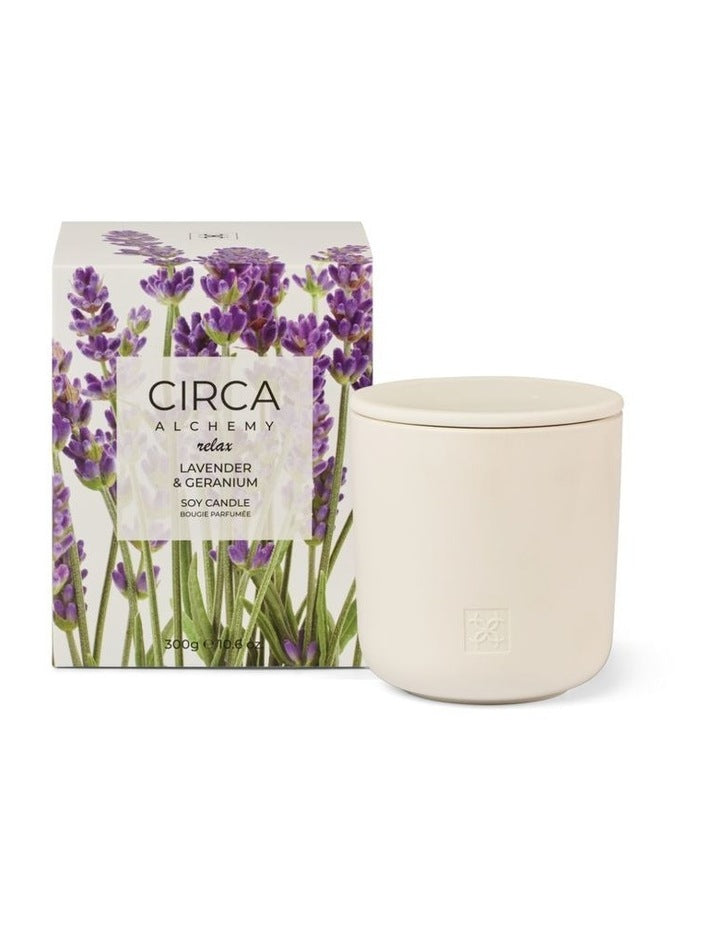 Alchemy Relax Lavender & Geranium Soy Candle 300g