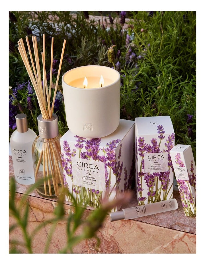 Alchemy Relax Lavender & Geranium Soy Candle 300g
