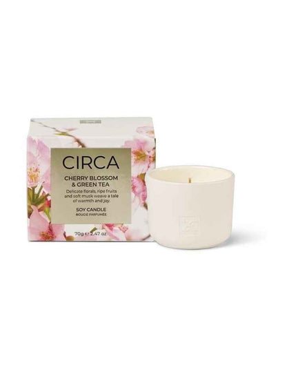 Cherry Blossom & Green Tea Soy Candle 70g