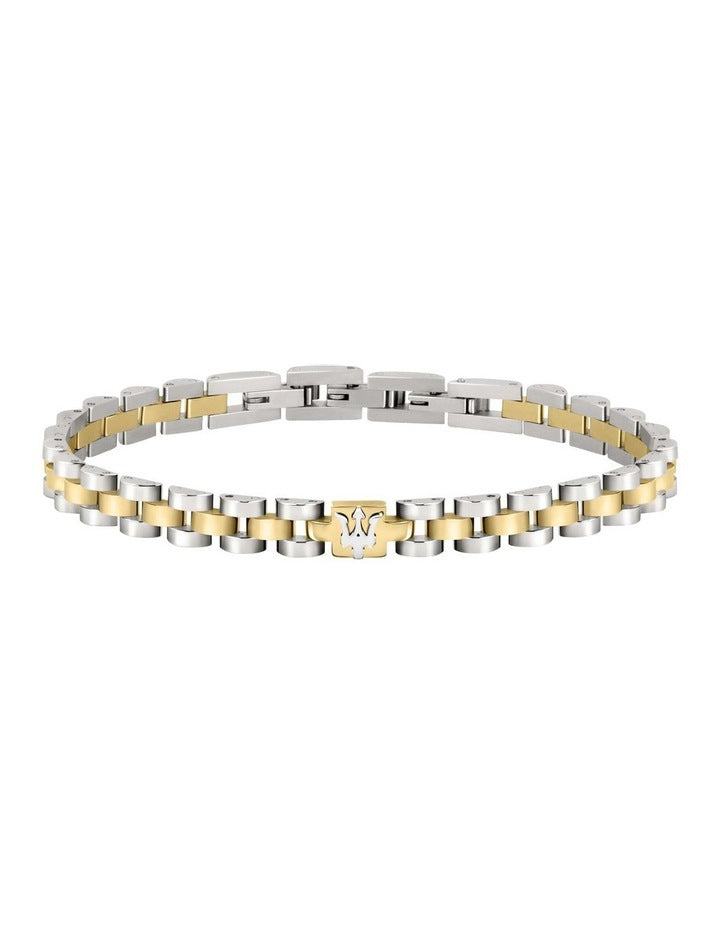 Iconic Steel Link Bracelet in Gold