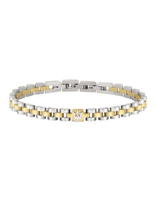 Iconic Steel Link Bracelet in Gold
