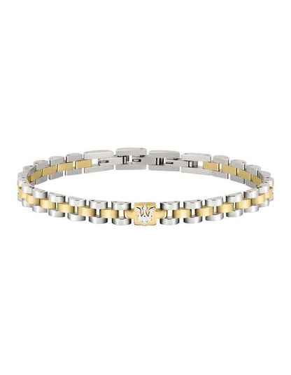 Iconic Steel Link Bracelet in Gold