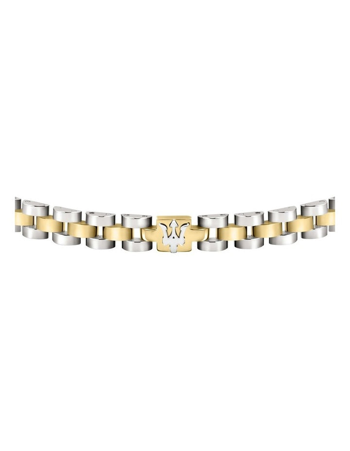 Iconic Steel Link Bracelet in Gold
