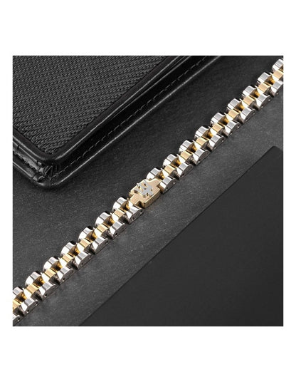 Iconic Steel Link Bracelet in Gold