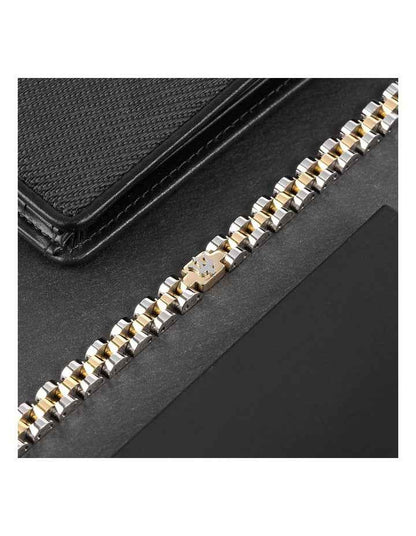 Iconic Steel Link Bracelet in Gold