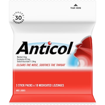 Anticol Throat Lozenge 3 pack