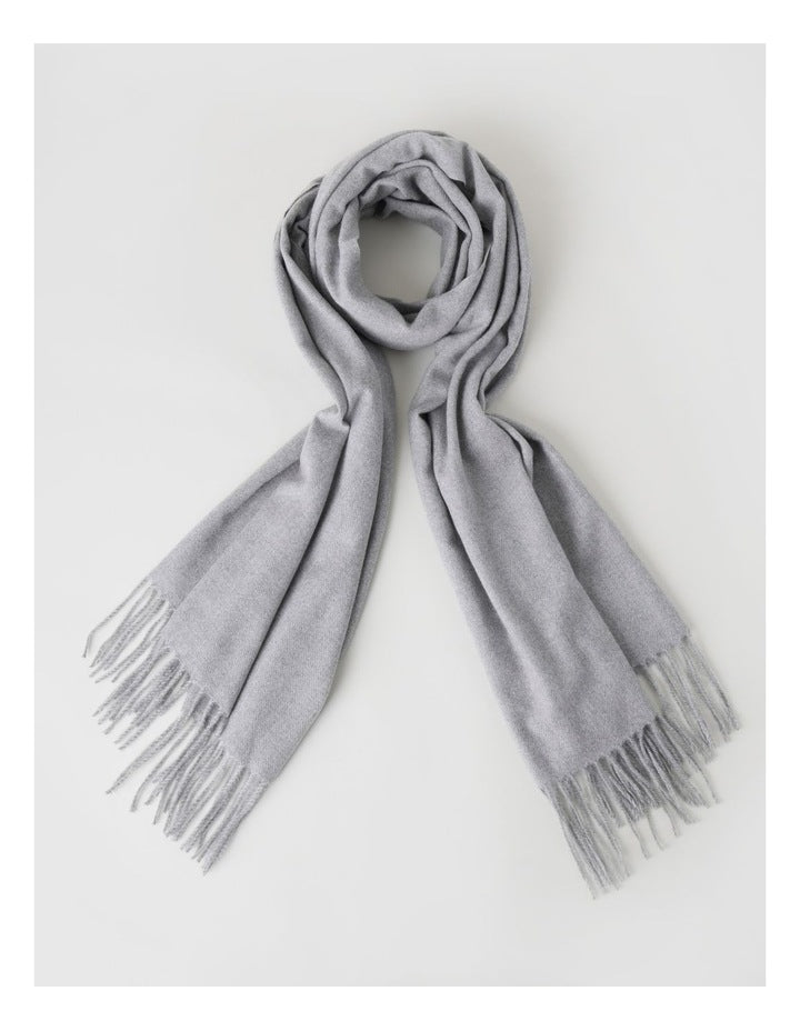Pashminetta Winter Scarf in Grey