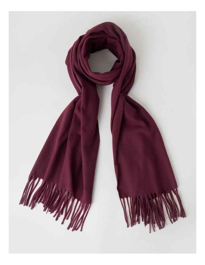 Pashminetta Winter Scarf in Burgundy