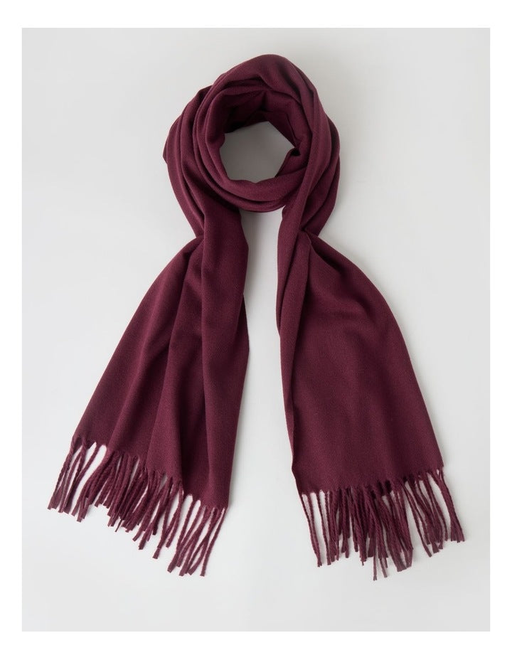 Pashminetta Winter Scarf in Burgundy