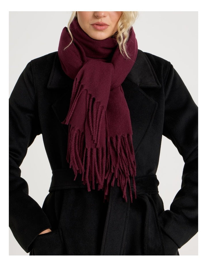 Pashminetta Winter Scarf in Burgundy