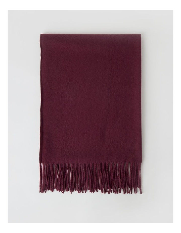 Pashminetta Winter Scarf in Burgundy