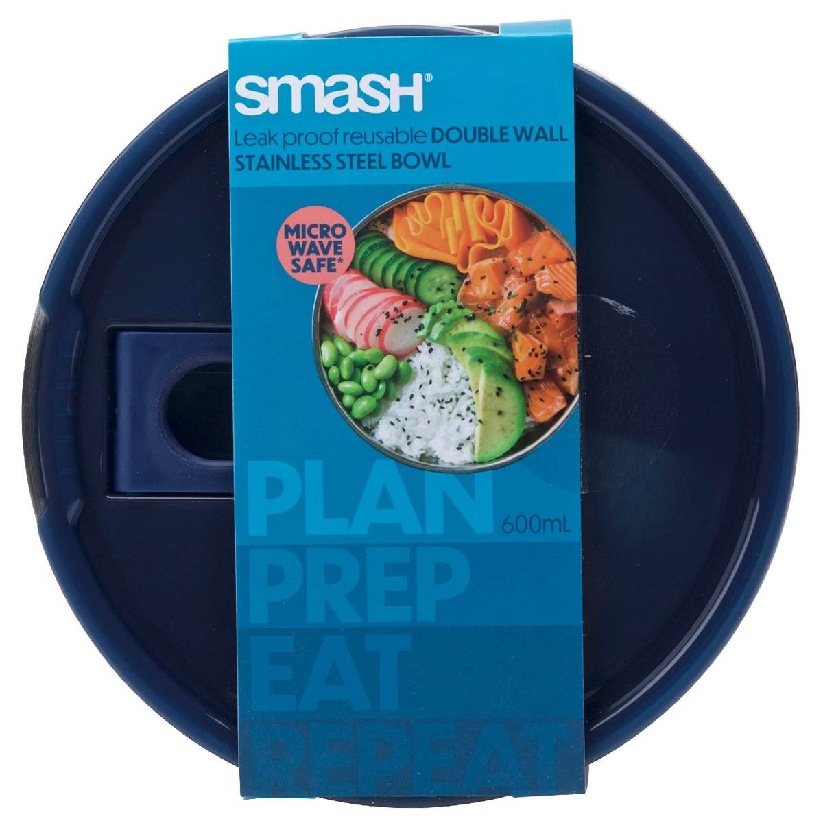 Smash Leak Proof Double Wall Stainless Steel Bowl 600ml Each