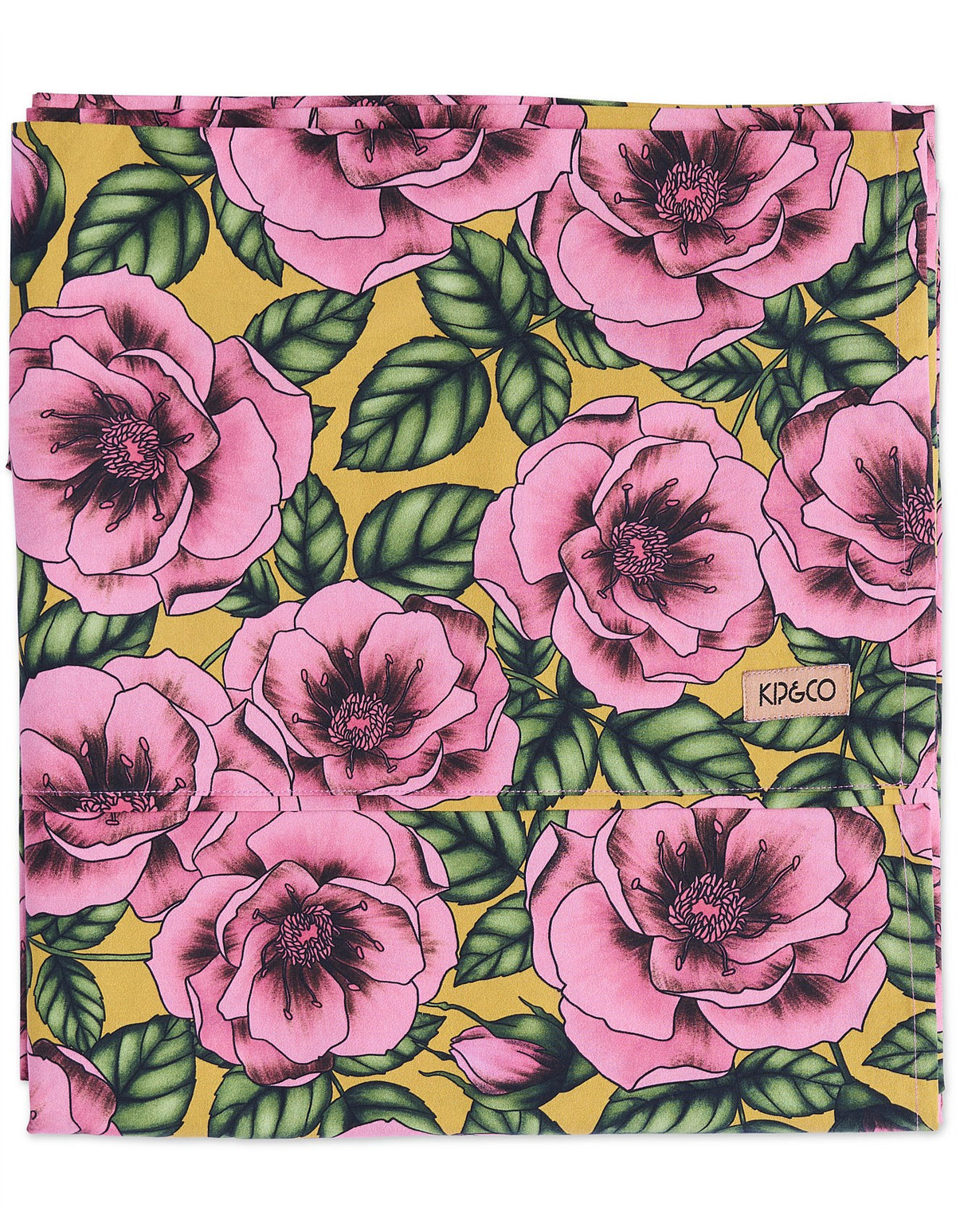 Golden Peony Organic Cotton Quilt Cover Queen
