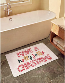 Holly Jolly Christmas Bath Mat