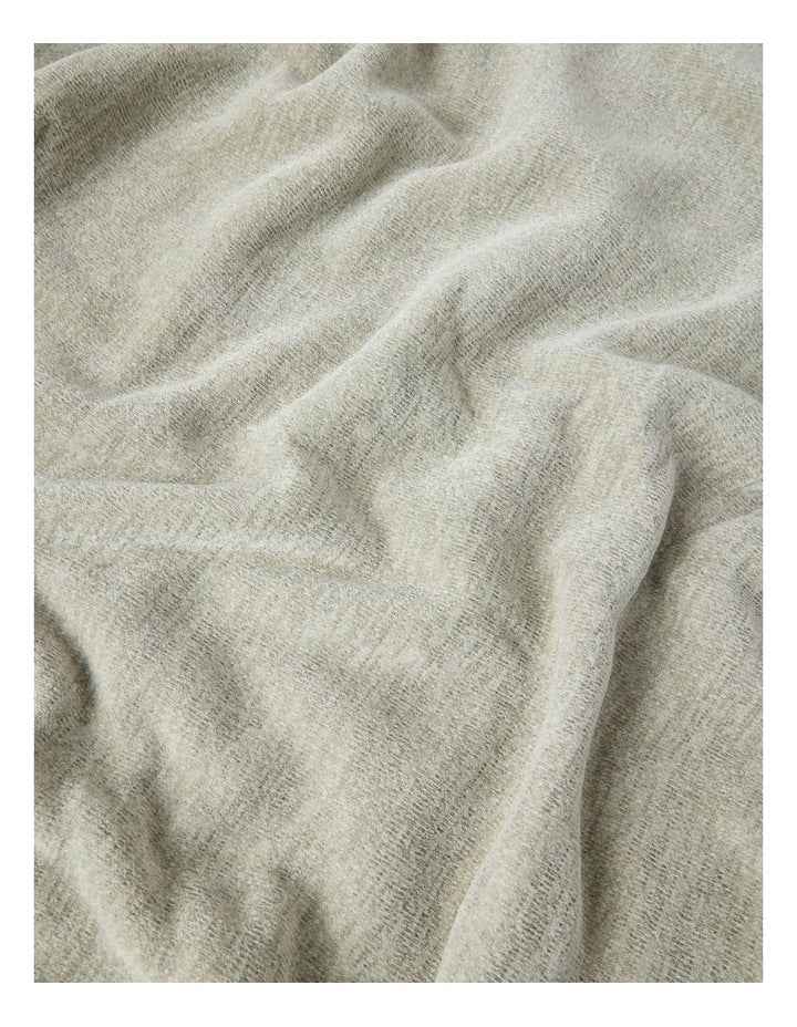 Chenille Sherpa Blanket in Grey