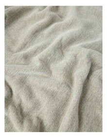 Chenille Sherpa Blanket in Grey