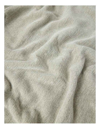 Chenille Sherpa Blanket in Grey