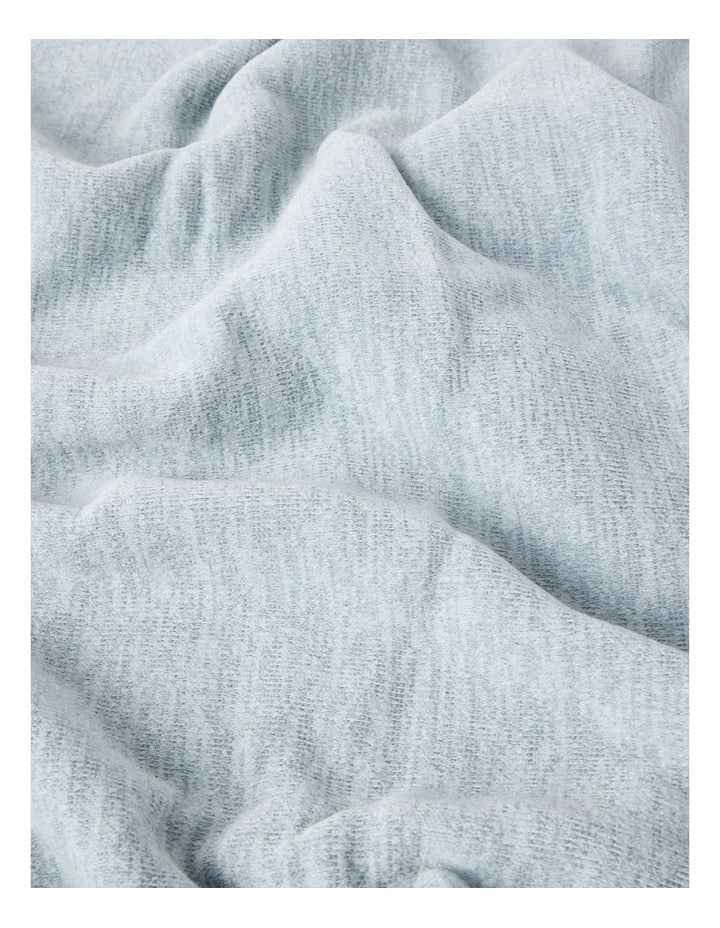 Chenille Sherpa Blanket in Blue